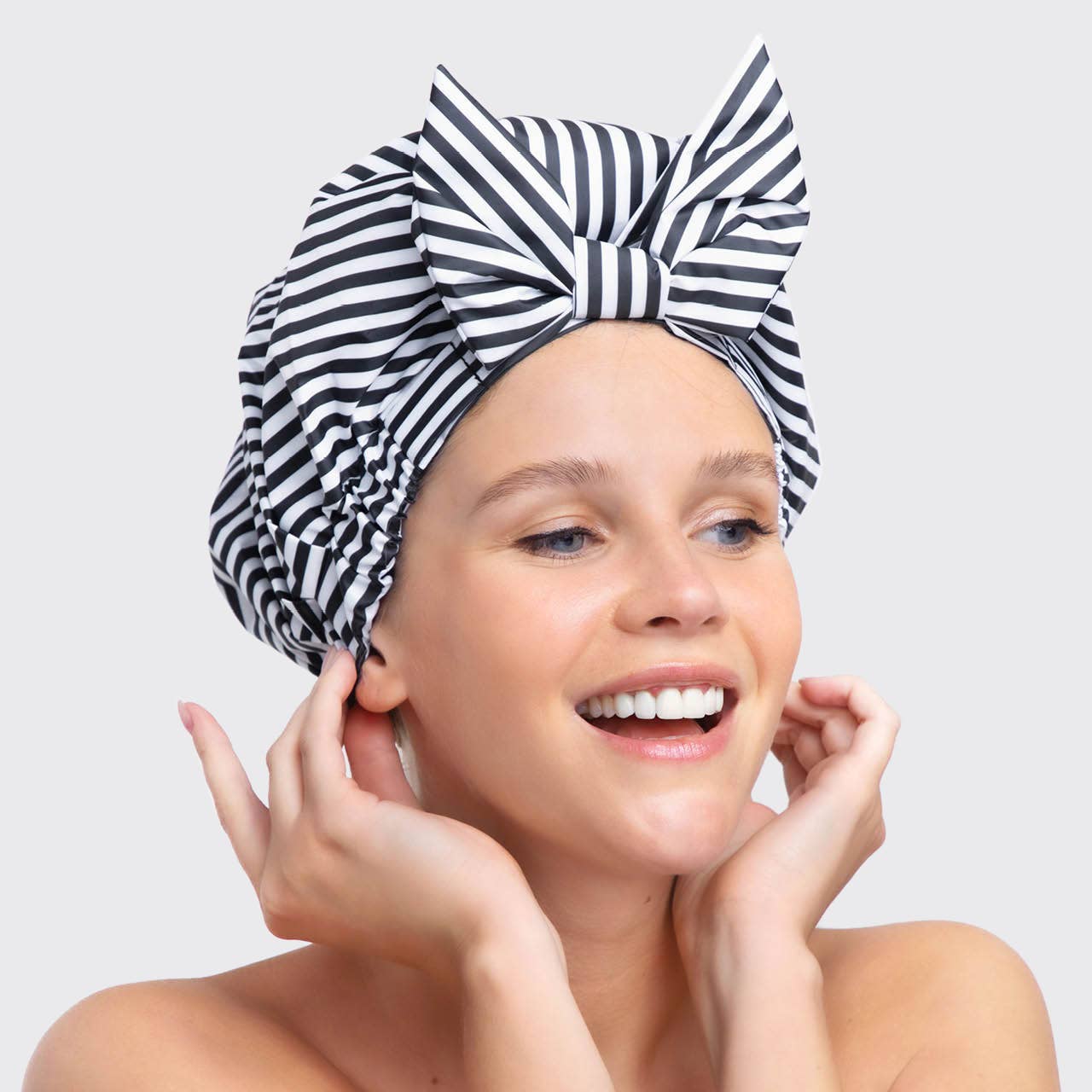 Luxury Shower Cap - Stripes