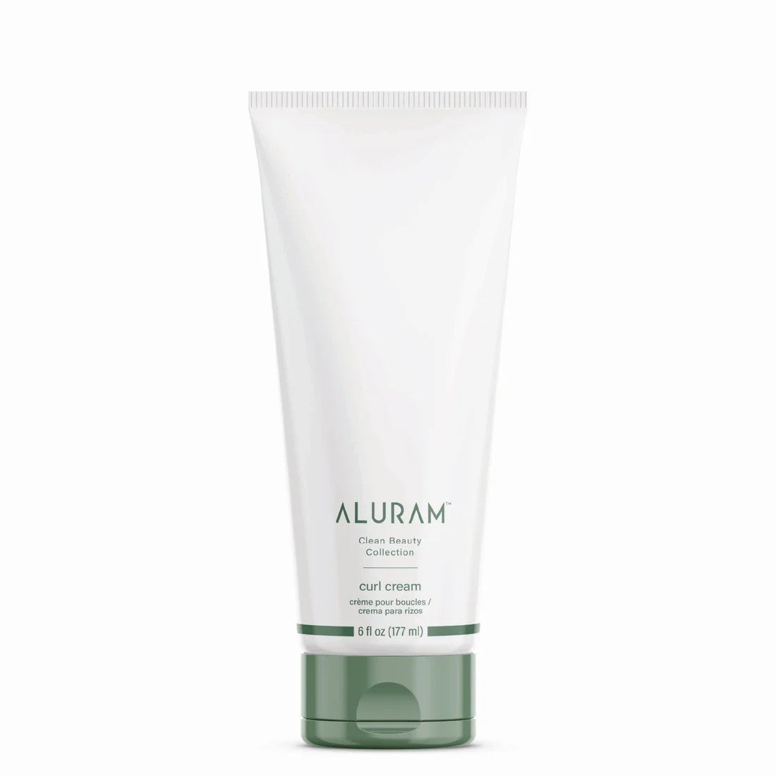 Aluram curl cream tube on a white background