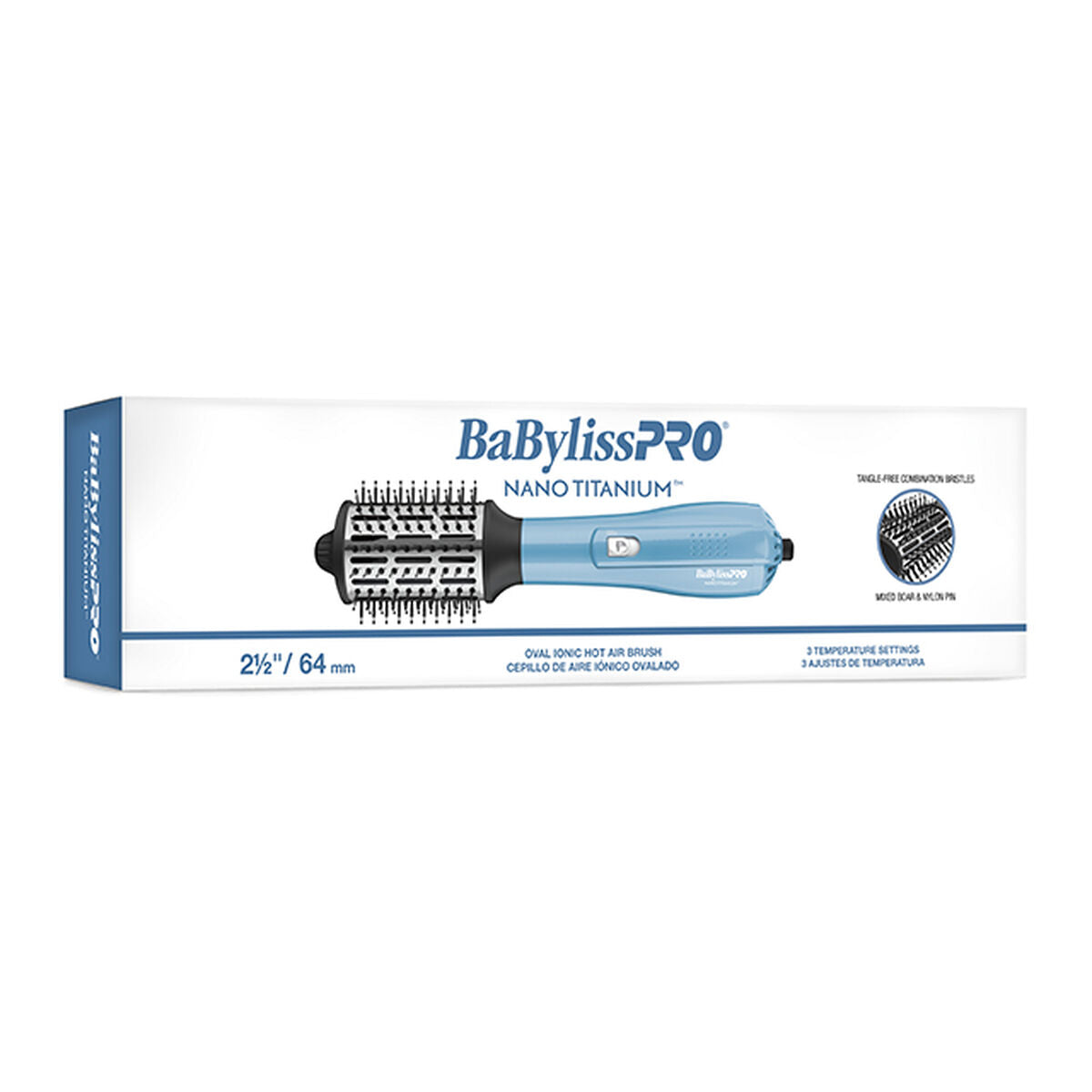 BaBylissPRO Nano Titanium Oval Ionic Hot Air Brush, view 3